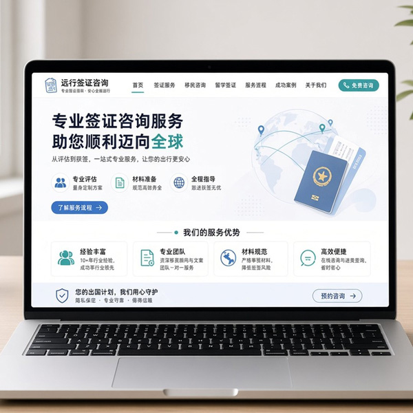签证办理咨询公司官网模板