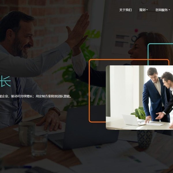 行业咨询公司服务机构网站 HTML5