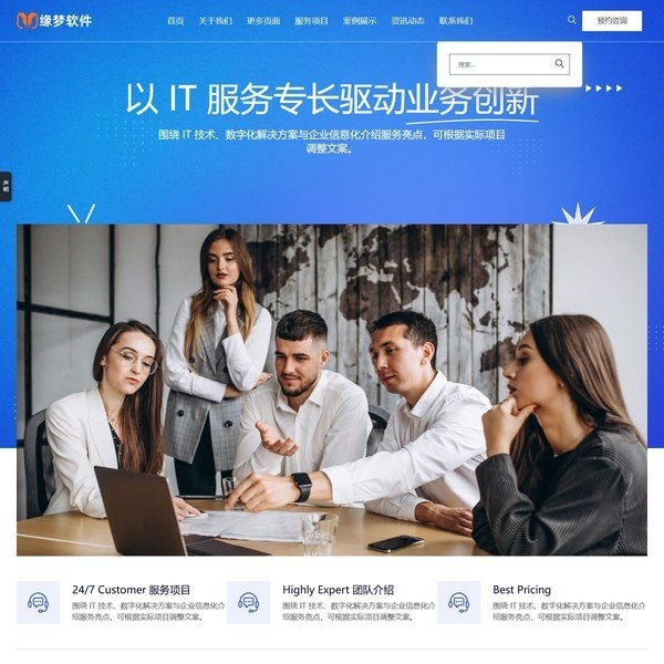 创新IT技术公司官网模板