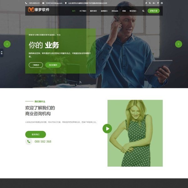 多功能商业咨询机构模板